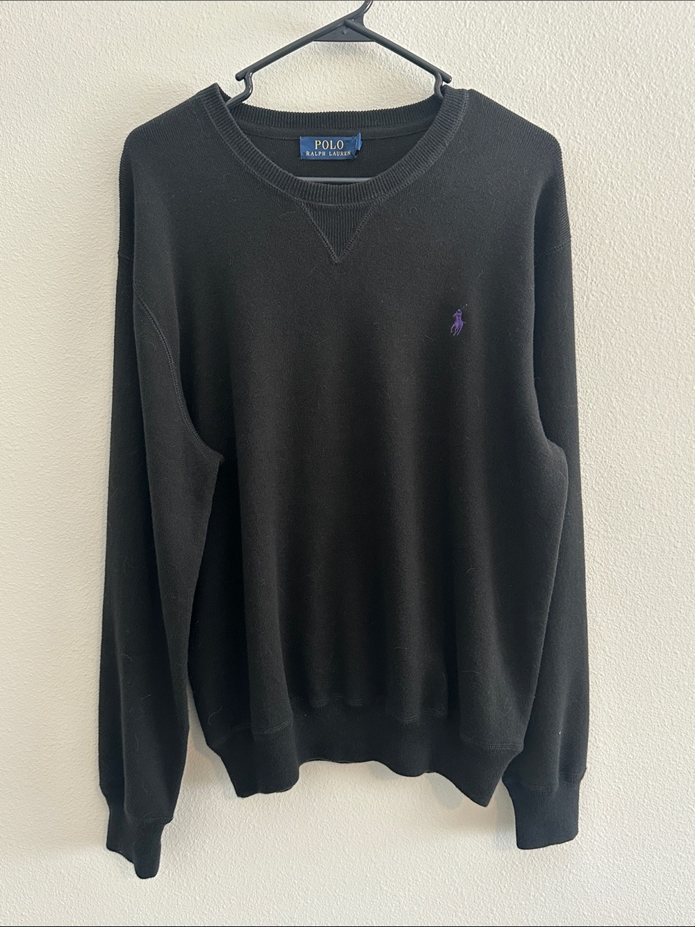 Polo by Ralph Lauren Black Crewneck Sweater